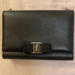 Ferragamo black crossbody purse